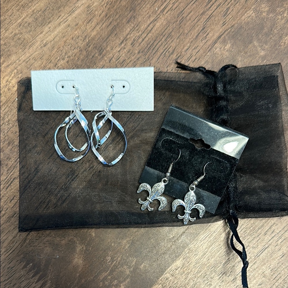 Silver Dangle Earrings Bundle